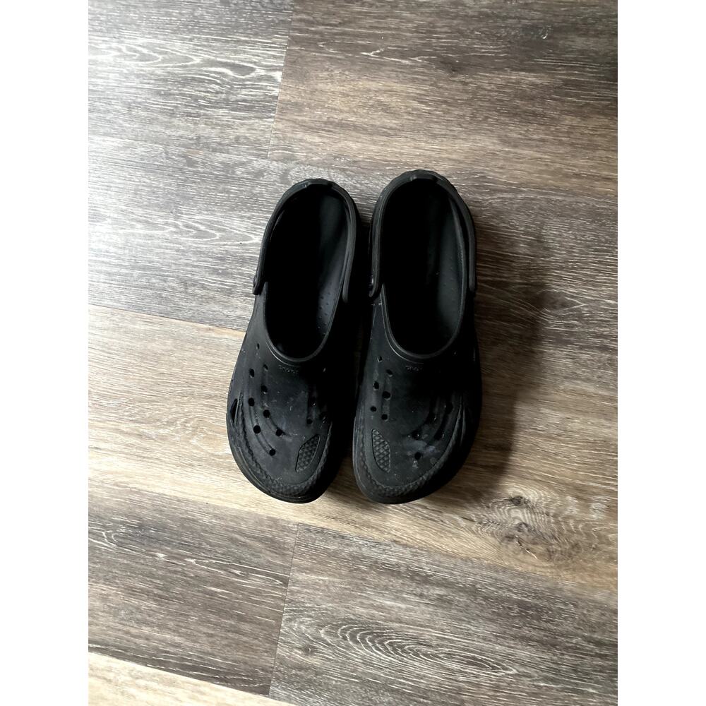 Crocs Offgrid Clog Slides Black 12 Comfortable Er… - image 2